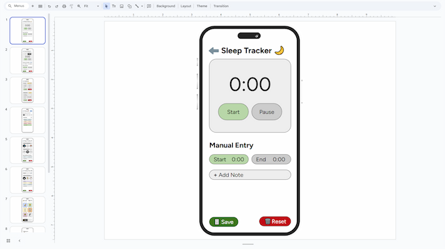 Baby Tracker Mockup